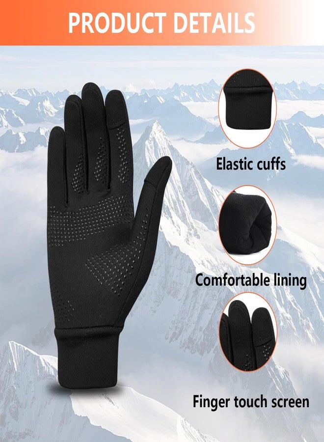 Rioomui Winter Running Gloves for Cold Weather, Liner Thermal Gloves Lightweight Touch Screen Thin Gloves Extra Grip and Durable Construction for Cycling, Biking, Hiking, Driving-XL - Image 5